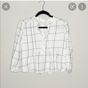 NWT BISHOP +YOUNG WINDOW PANE CROP TOP SZ M